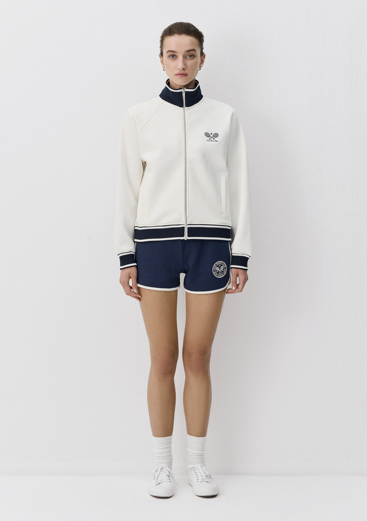 Mavi Zeynep Sönmez x Mavi Fermuarlı Ekru Sweatshirt görsel 3