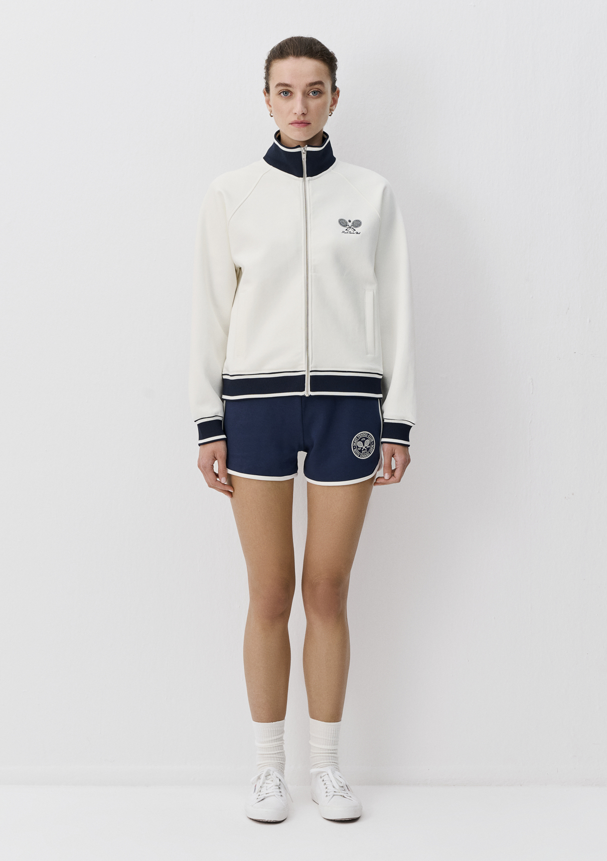 Mavi Zeynep Sönmez x Mavi Fermuarlı Ekru Sweatshirt görsel 3