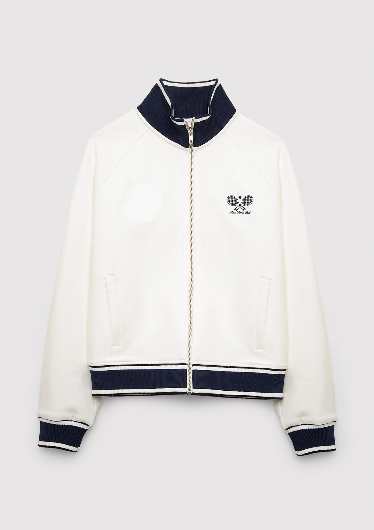 Mavi Zeynep Sönmez x Mavi Fermuarlı Ekru Sweatshirt görsel 6