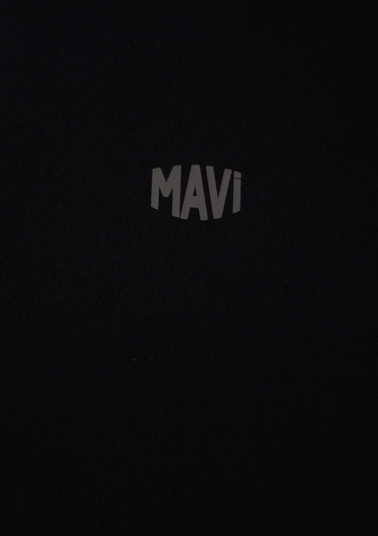 Mavi Logo Baskılı Siyah İnterlok Sweatshirt görsel 7