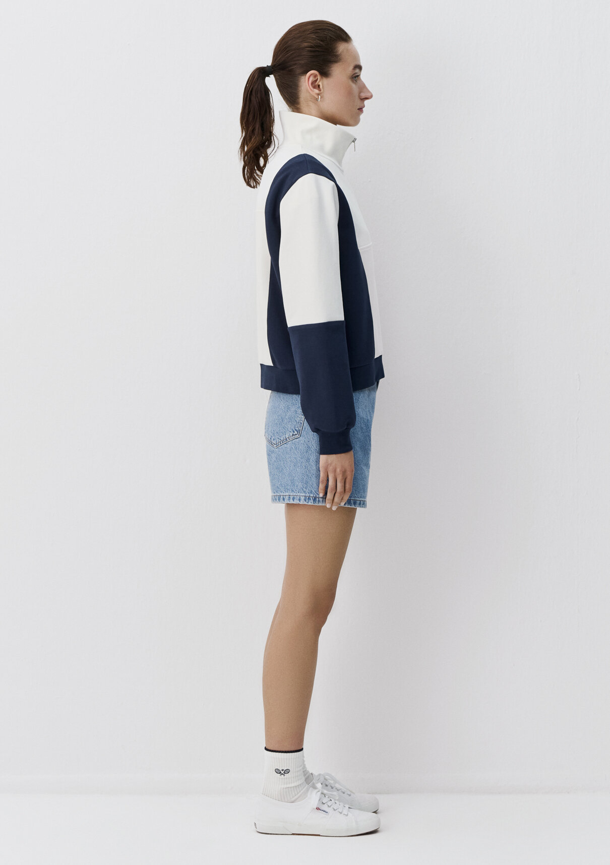 Mavi Zeynep Sönmez x Mavi Ekru Sweatshirt görsel 5