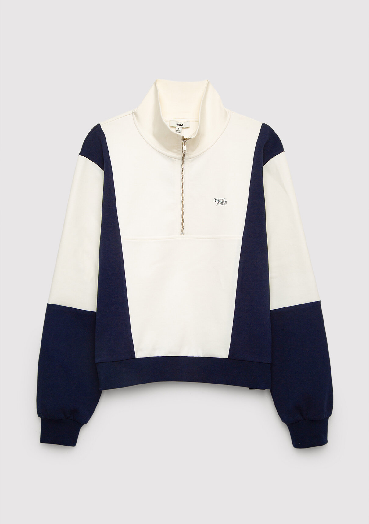 Mavi Zeynep Sönmez x Mavi Ekru Sweatshirt görsel 6