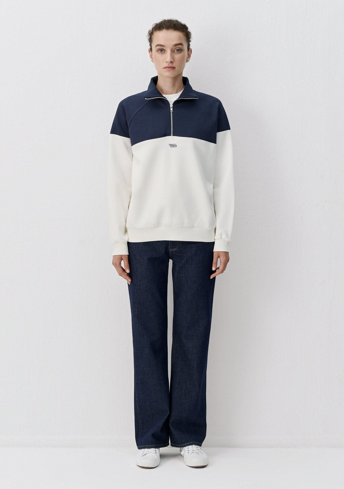 Mavi Zeynep Sönmez x Mavi Ekru Sweatshirt görsel 3