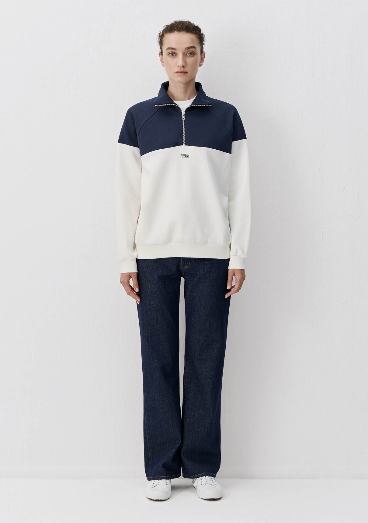 Mavi Zeynep Sönmez x Mavi Ekru Sweatshirt görsel 3