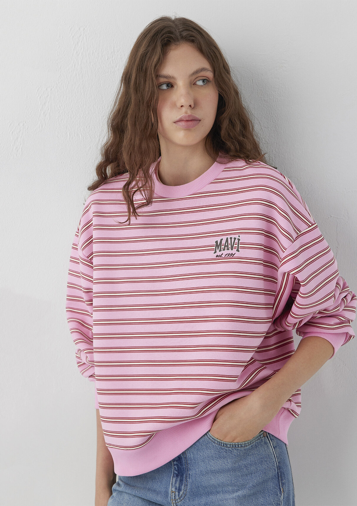 Mavi Pembe Sweatshirt görsel 2