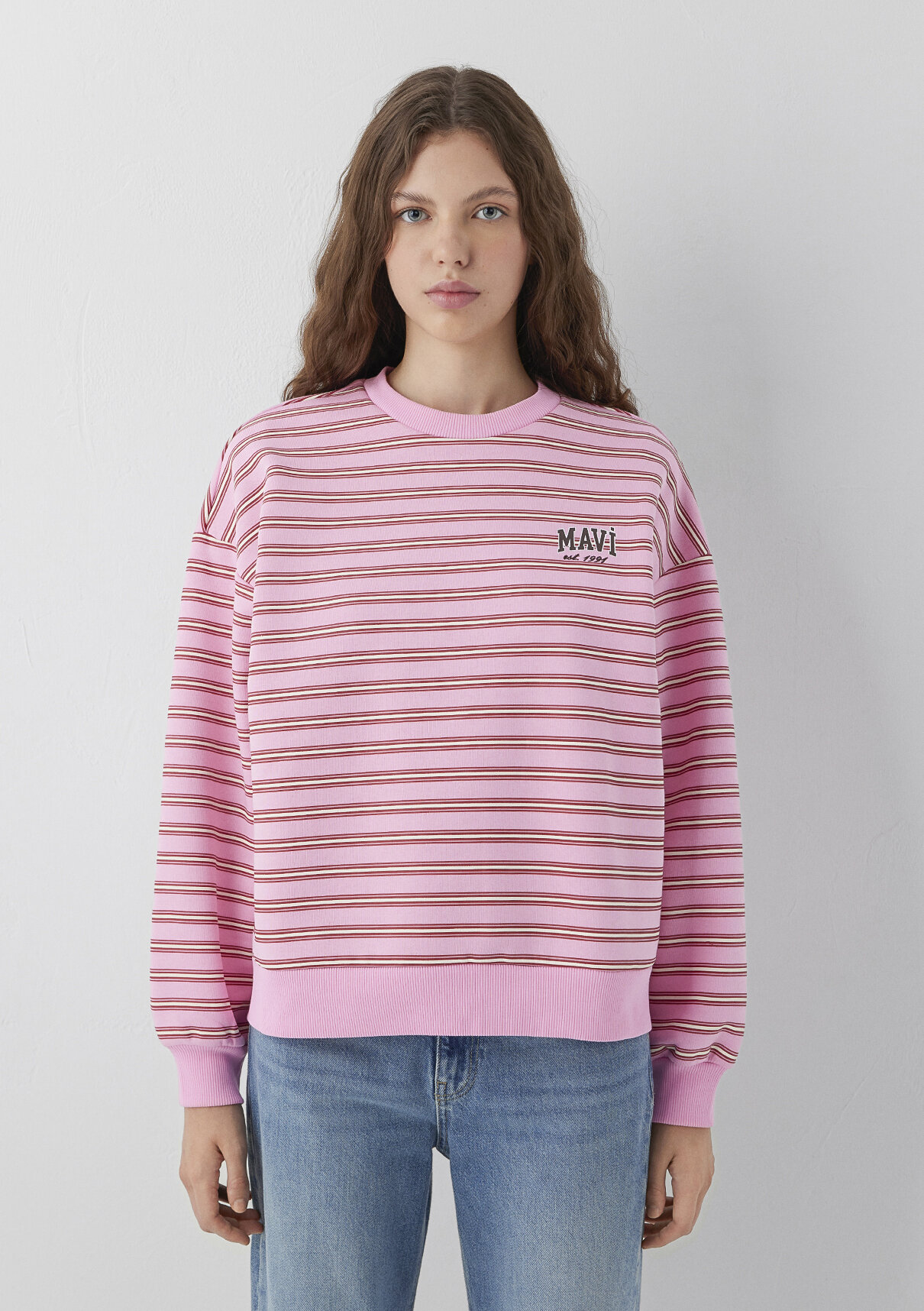 Mavi Pembe Sweatshirt görsel 3