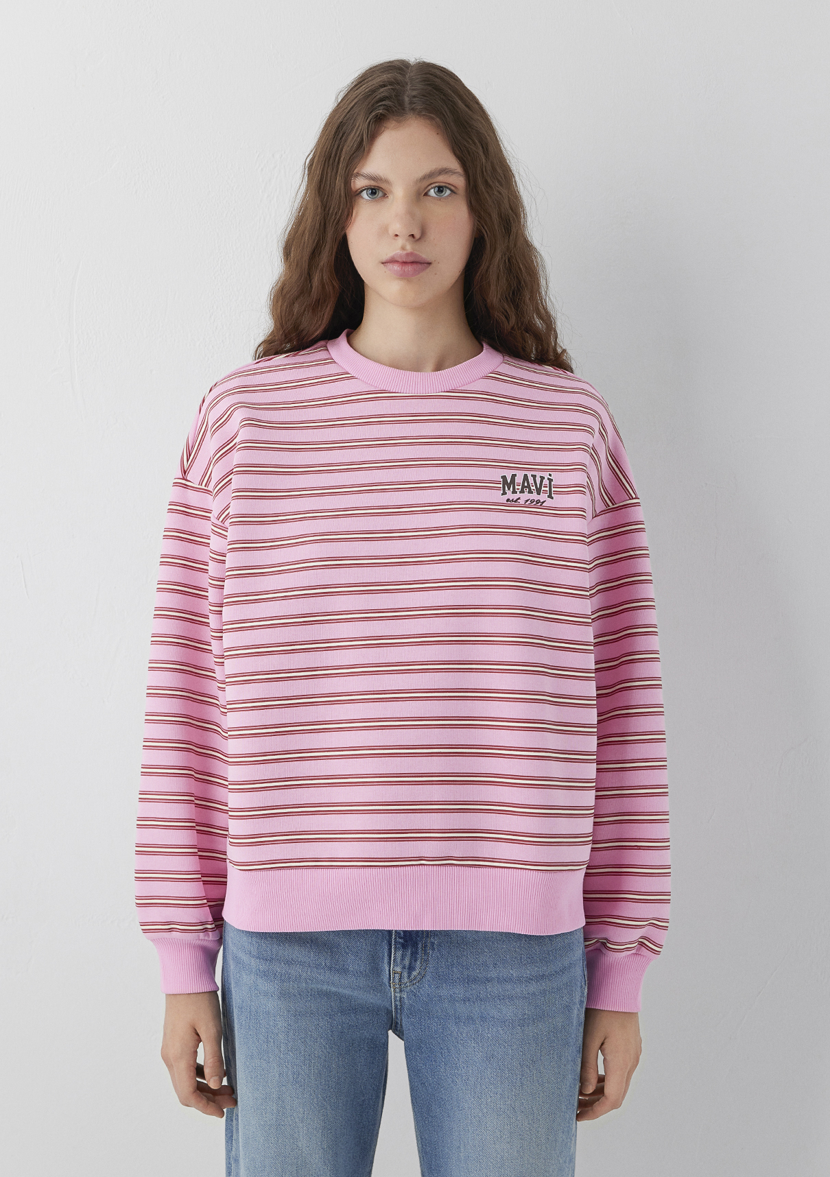Mavi Pembe Sweatshirt görsel 3