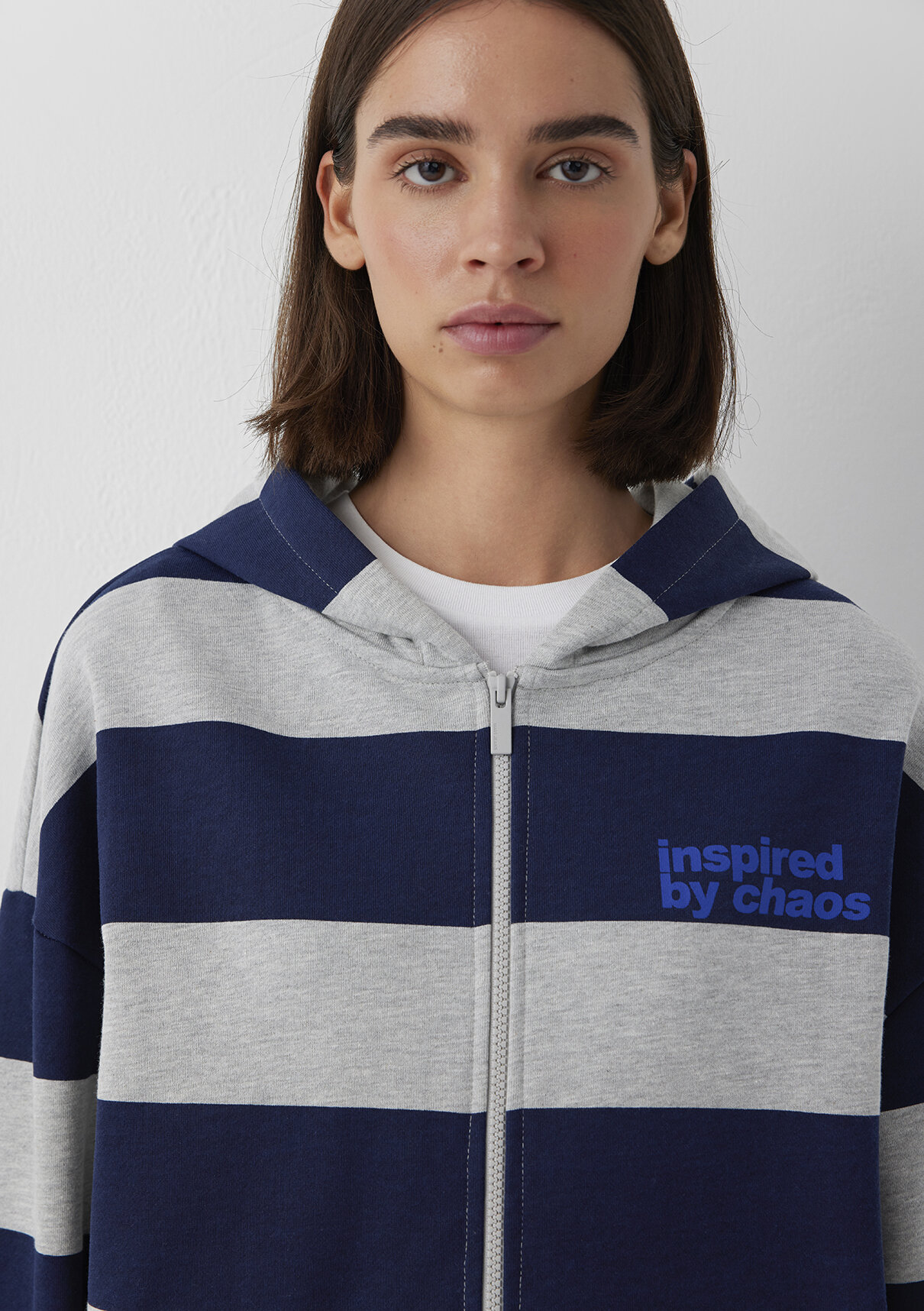 Mavi Kapüşonlu Mavi Sweatshirt görsel 6