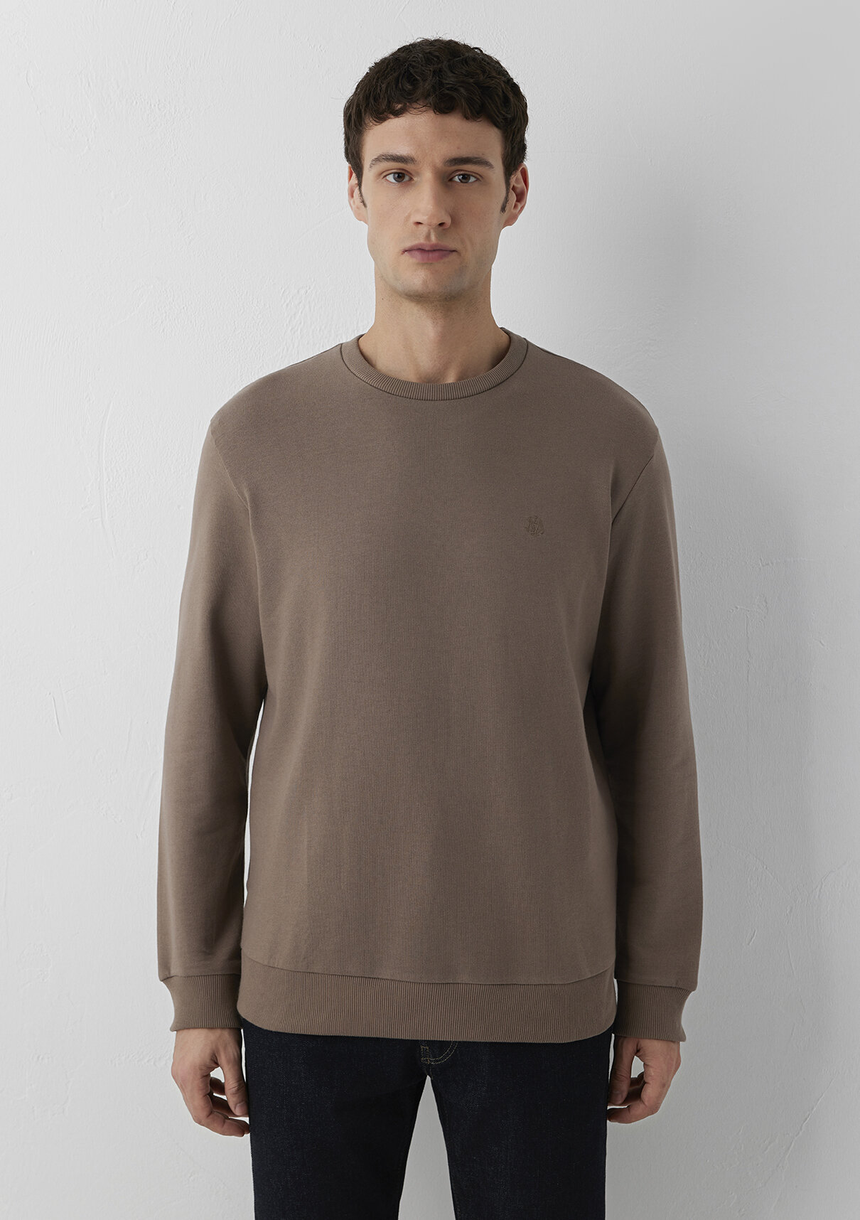 Mavi Kahverengi Sweatshirt görsel 3