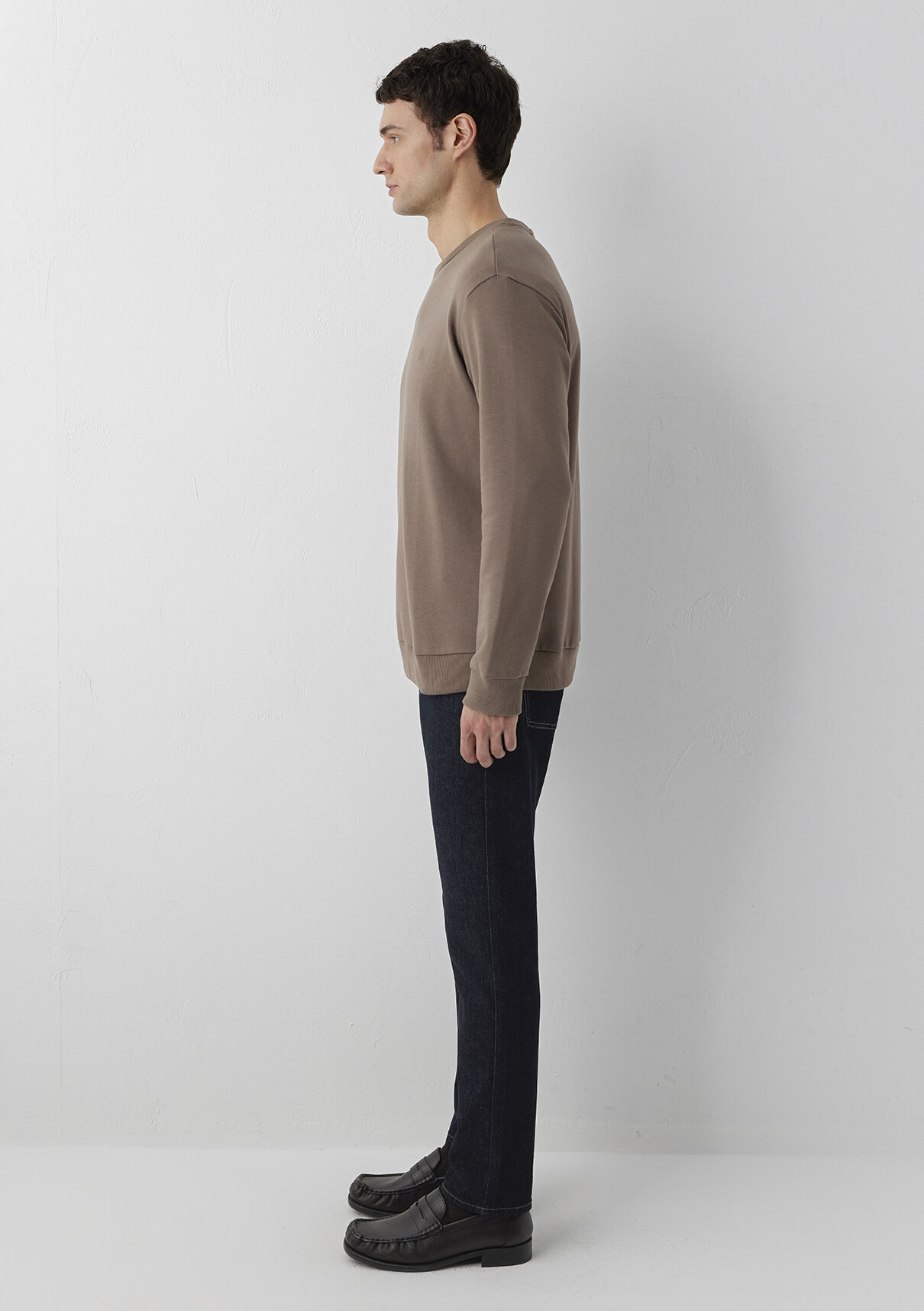 Mavi Kahverengi Sweatshirt görsel 4
