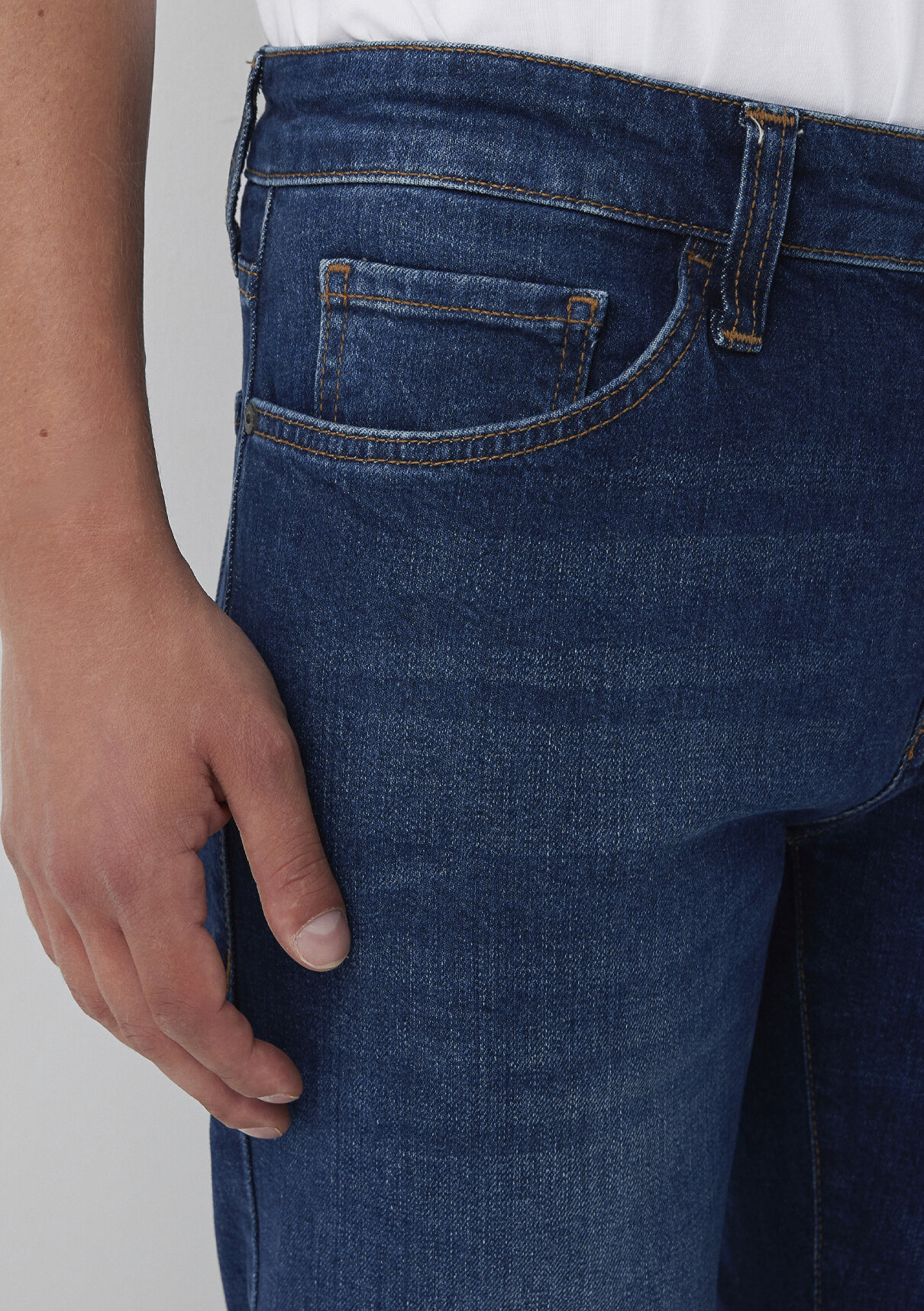 Mavi Koyu Mavi Denim Jean Pantolon görsel 7