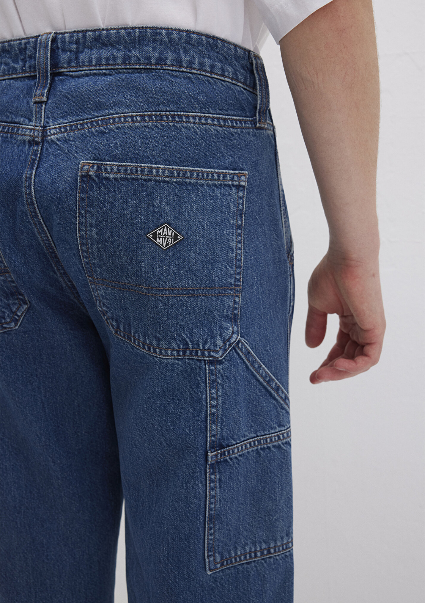 Erkek Oxford MV91 Street Koyu Mavi Denim Jean Pantolon