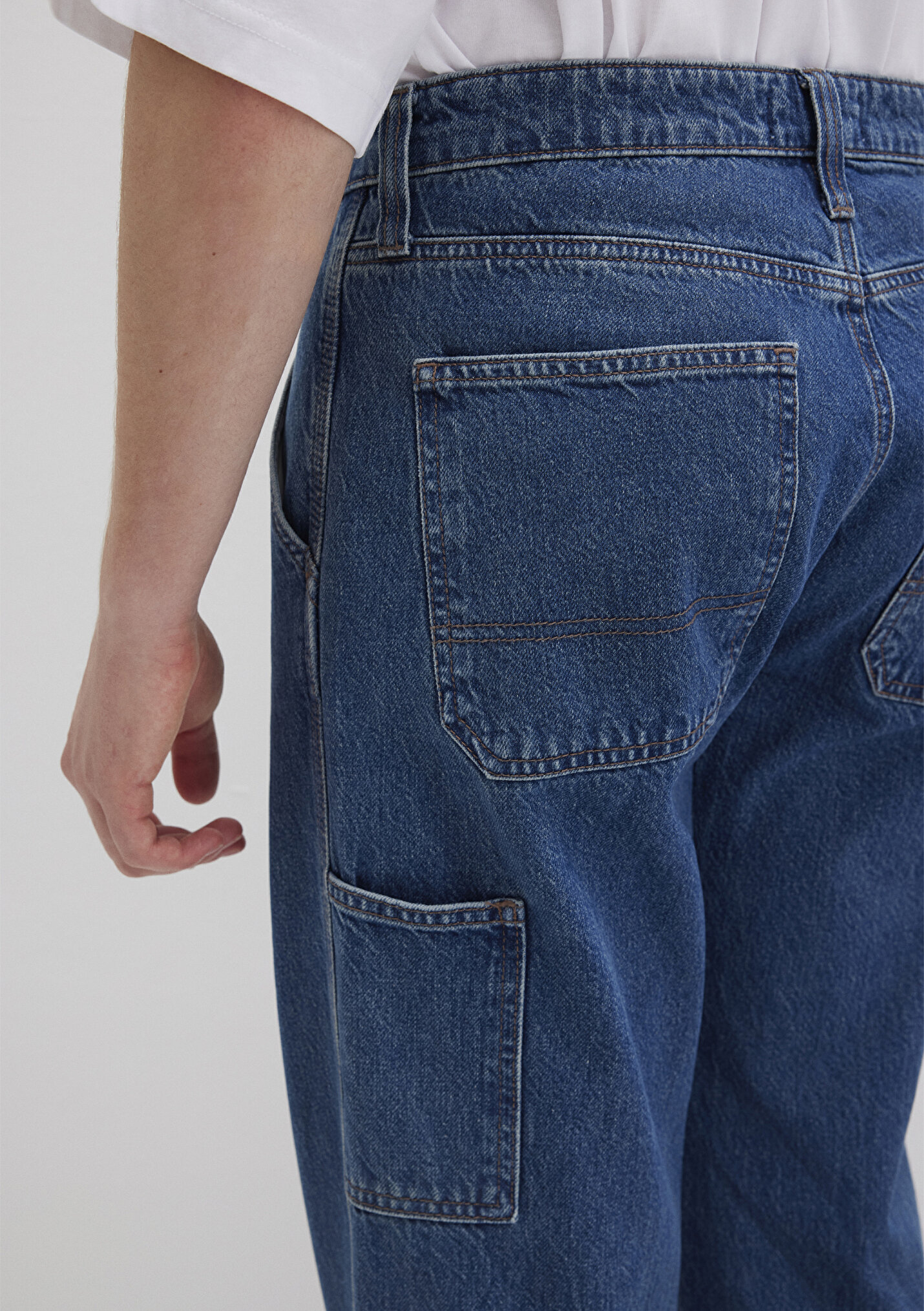 Erkek Oxford MV91 Street Koyu Mavi Denim Jean Pantolon