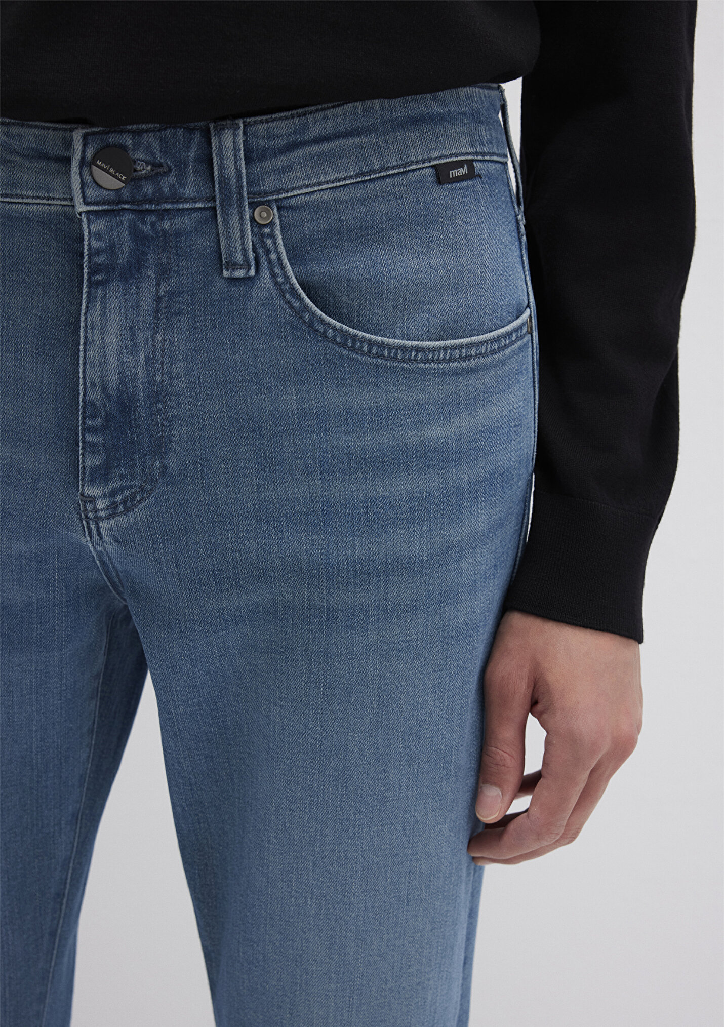 ブルーハンター Erkek Hunter Mavi Black Vintage Indigo Mavisi Jean Pantolon