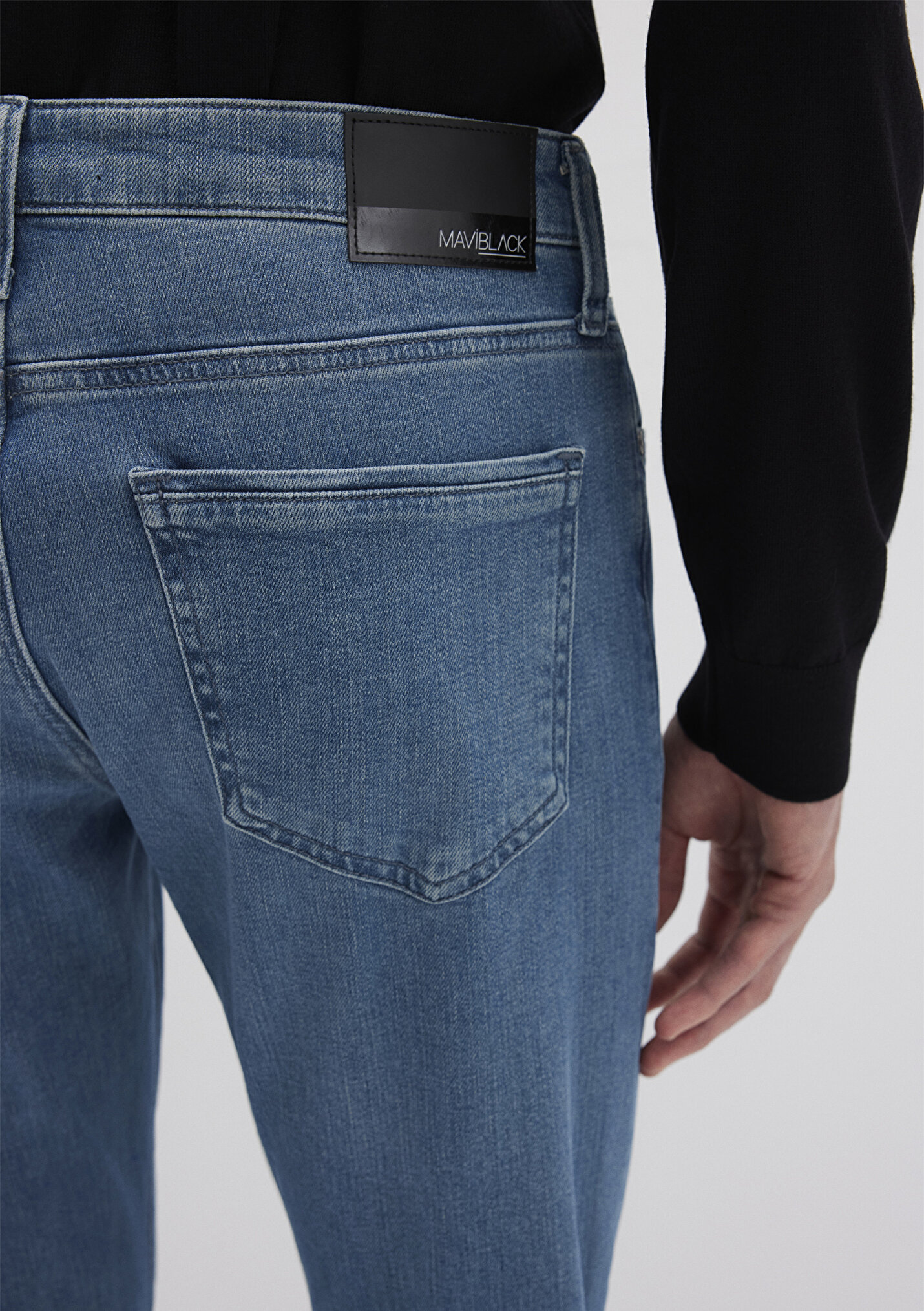 Erkek Hunter Mavi Black Vintage Indigo Mavisi Jean Pantolon