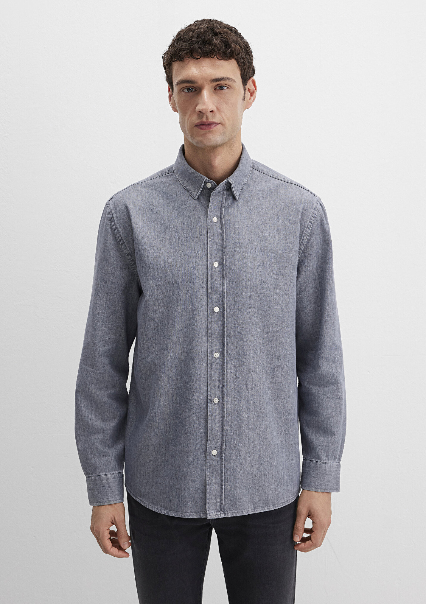 Erkek Gri Gömlek