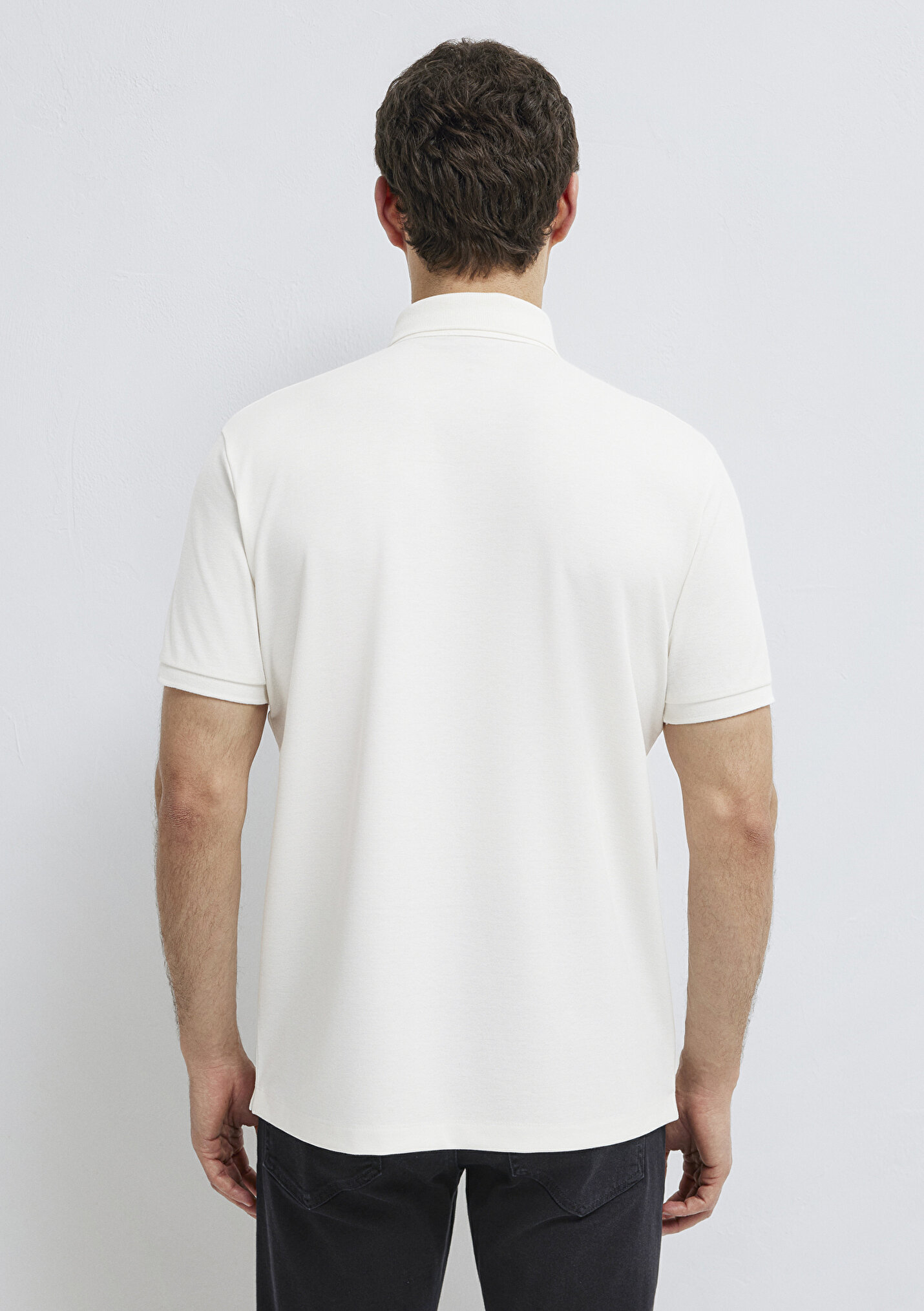 Erkek Soft-Premium Ekru Polo Tişört