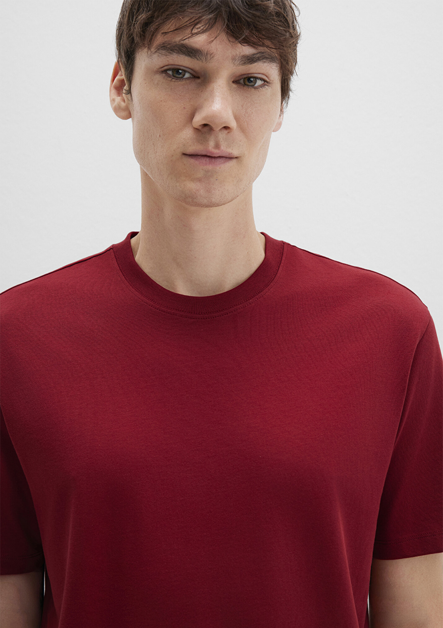 Erkek Kırmızı Basic Tişört