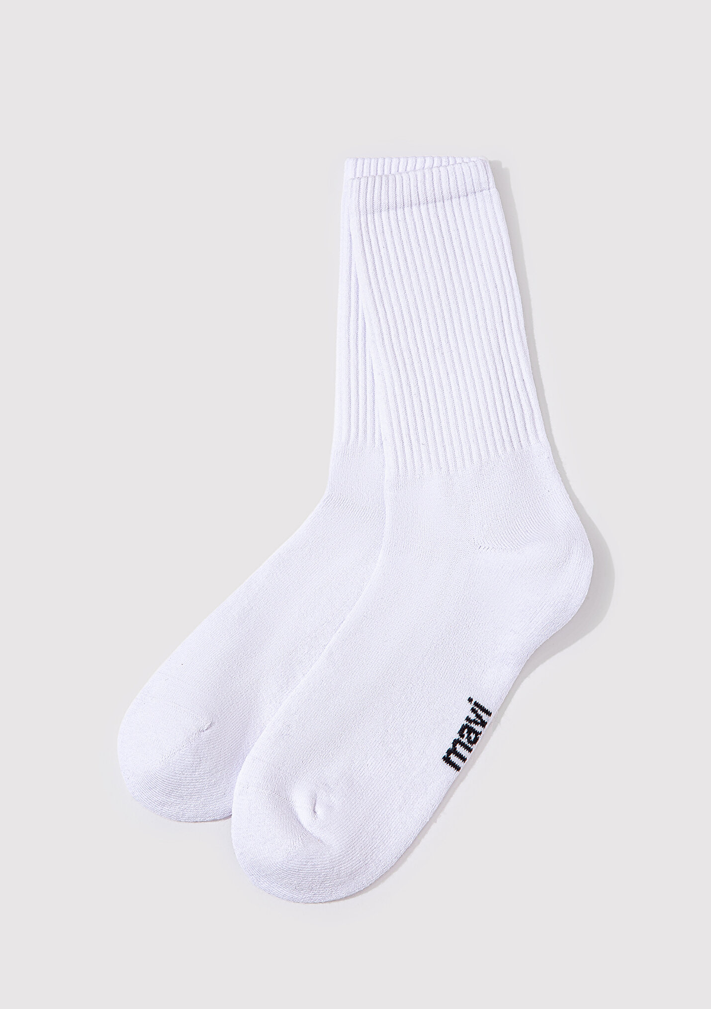 Erkek Beyaz Soket Çorap