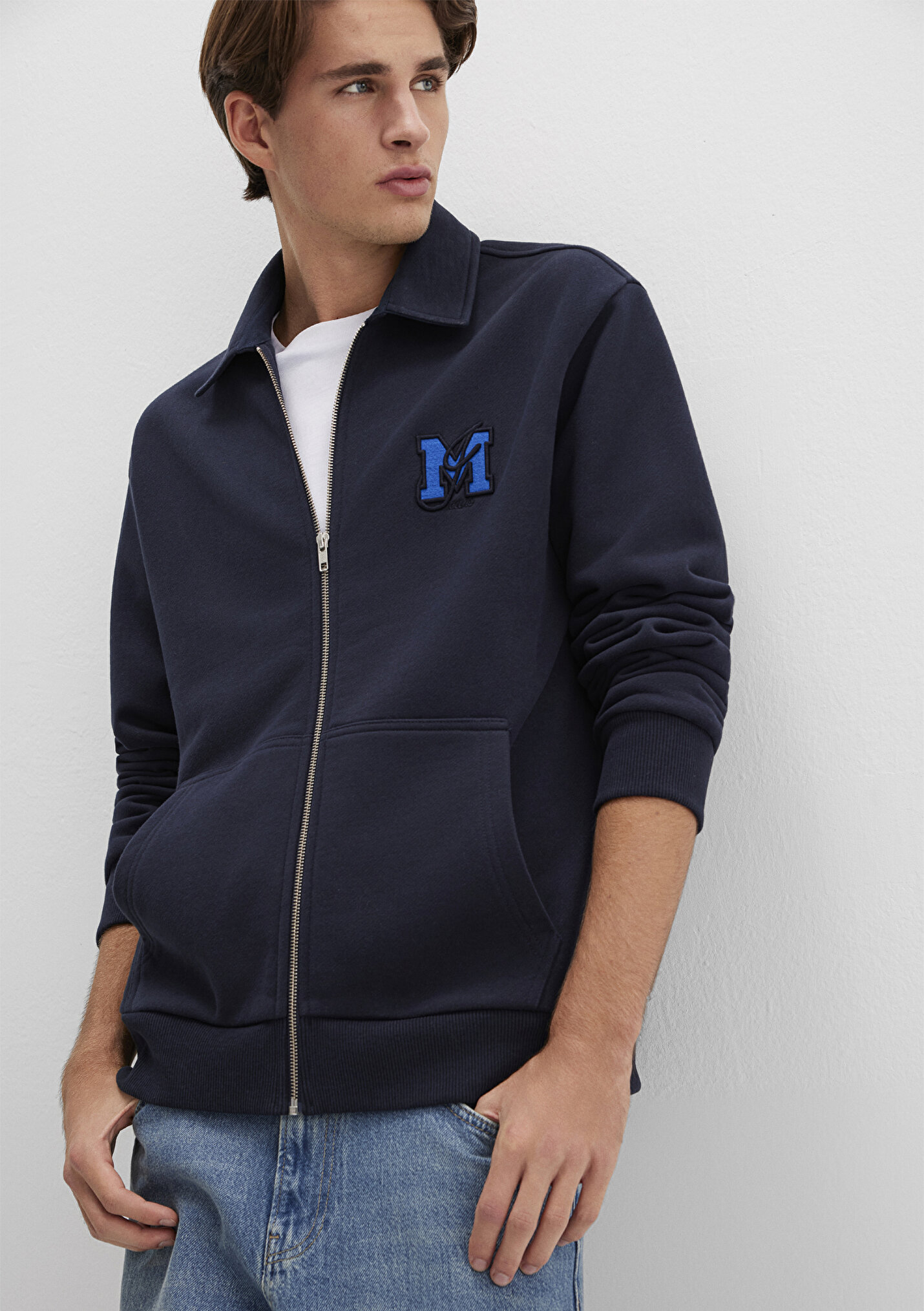 Outlet Erkek Lacivert Sweatshirt