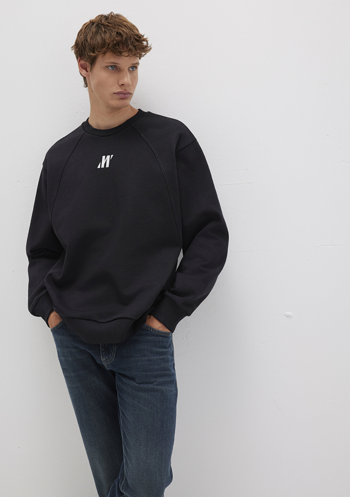 ym❤︎様 Outlet Erkek Mavi Pro Siyah Sweatshirt