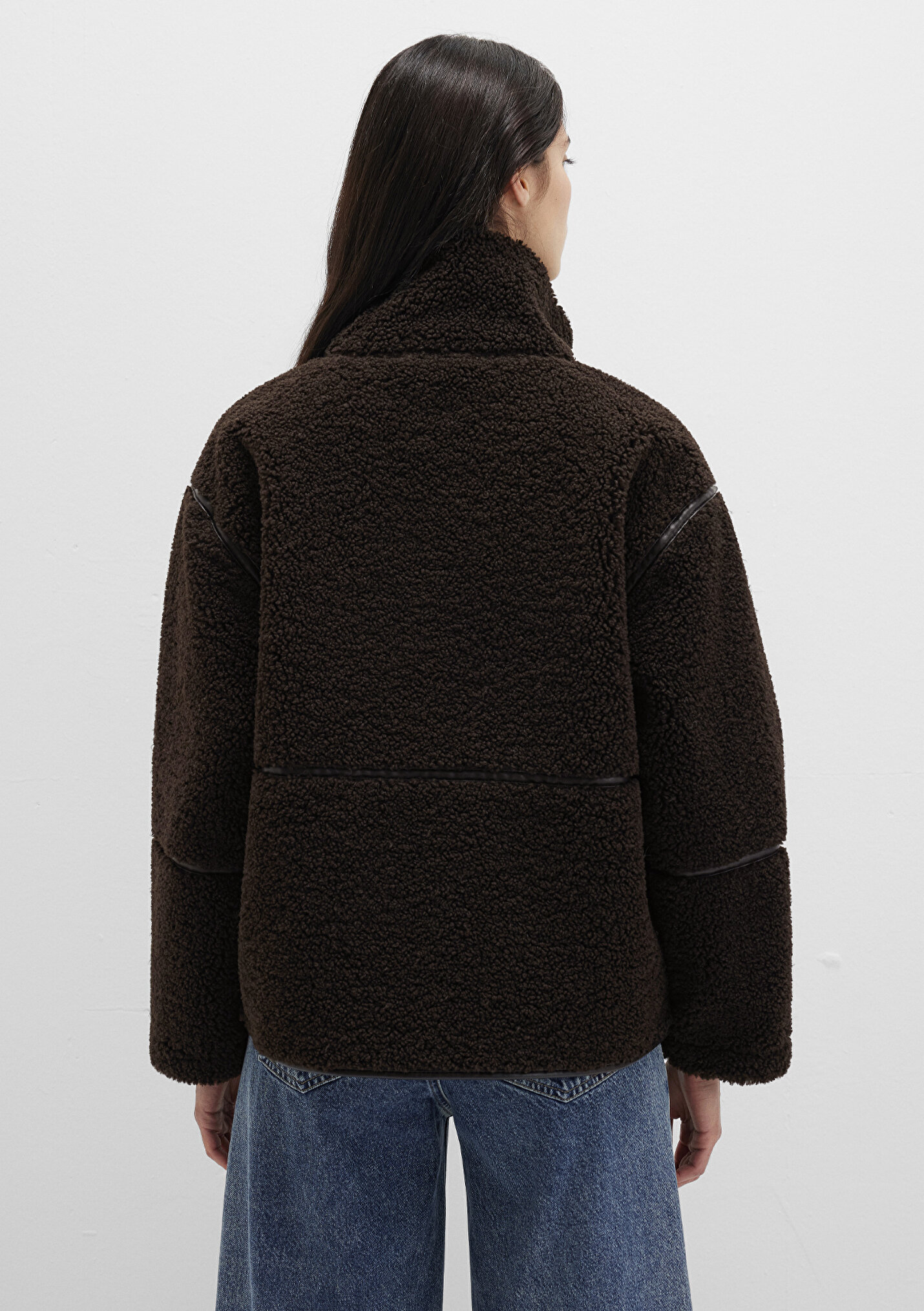 sourirE  Kadın Kahverengi Sherpa Ceket