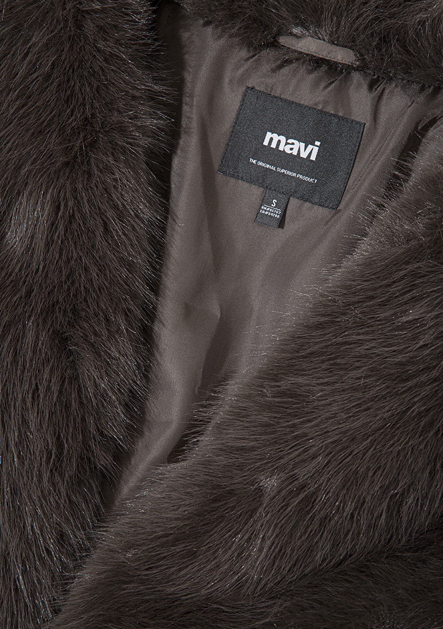 Kadın Suni Kürk Kahverengi Kısa Ceket