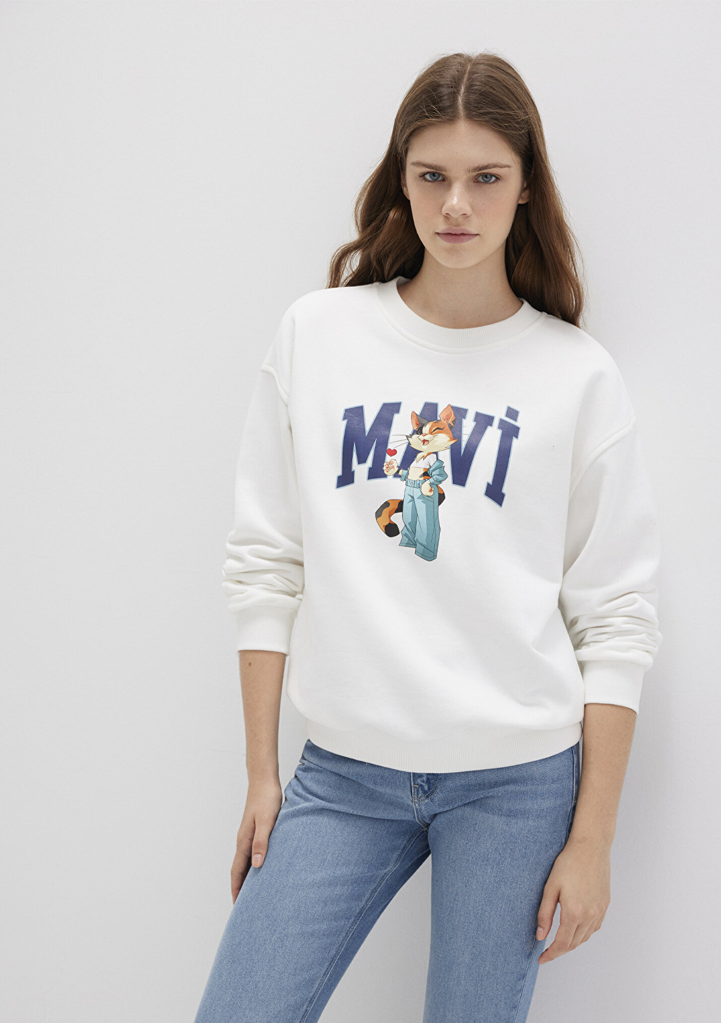 Mavi Logo Sweatshirt T-Shirt Donna - Maglia Basic Cotone - 4