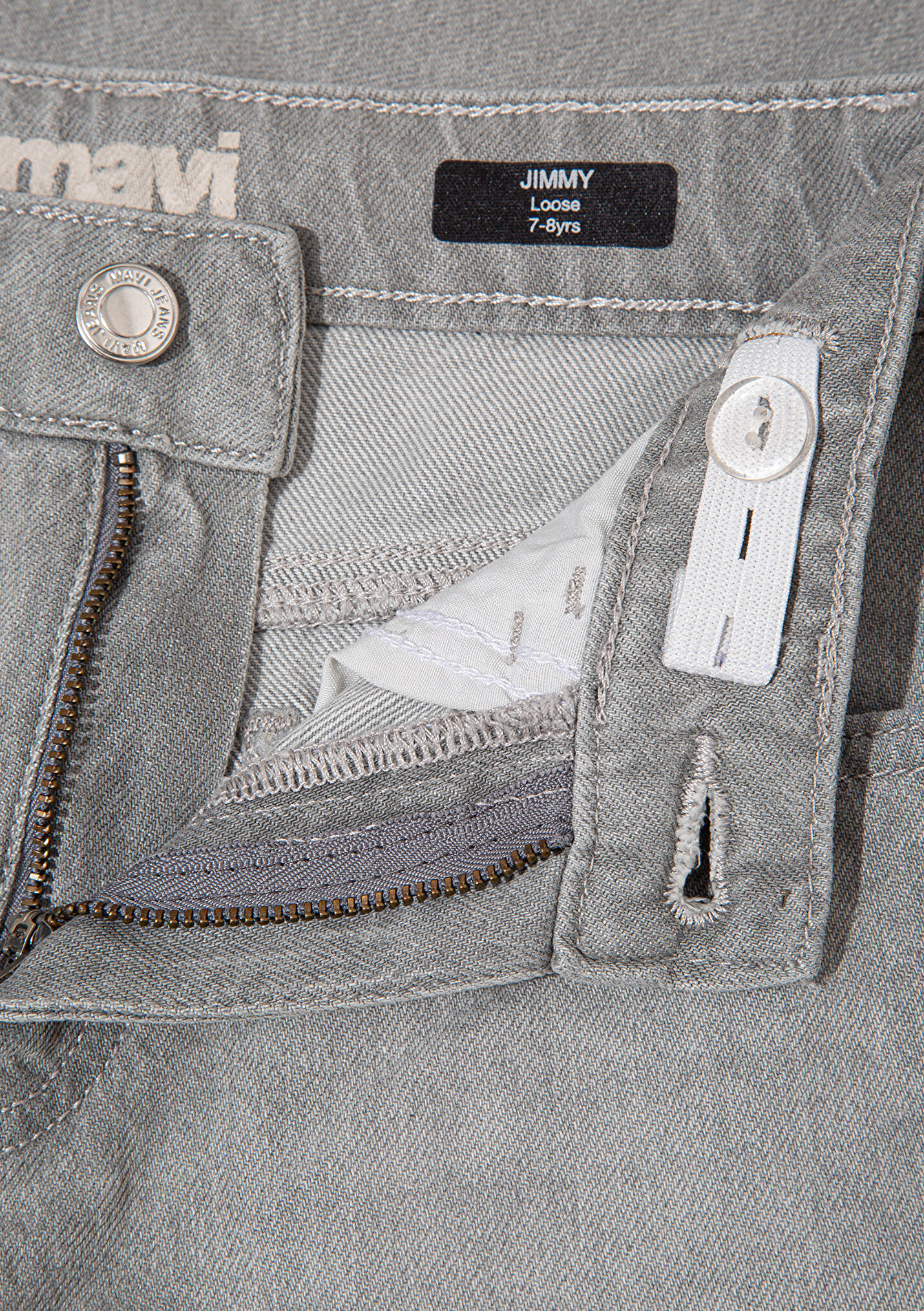 Erkek Çocuk Jimmy 90lar Açık Gri Denim Jean Pantolon