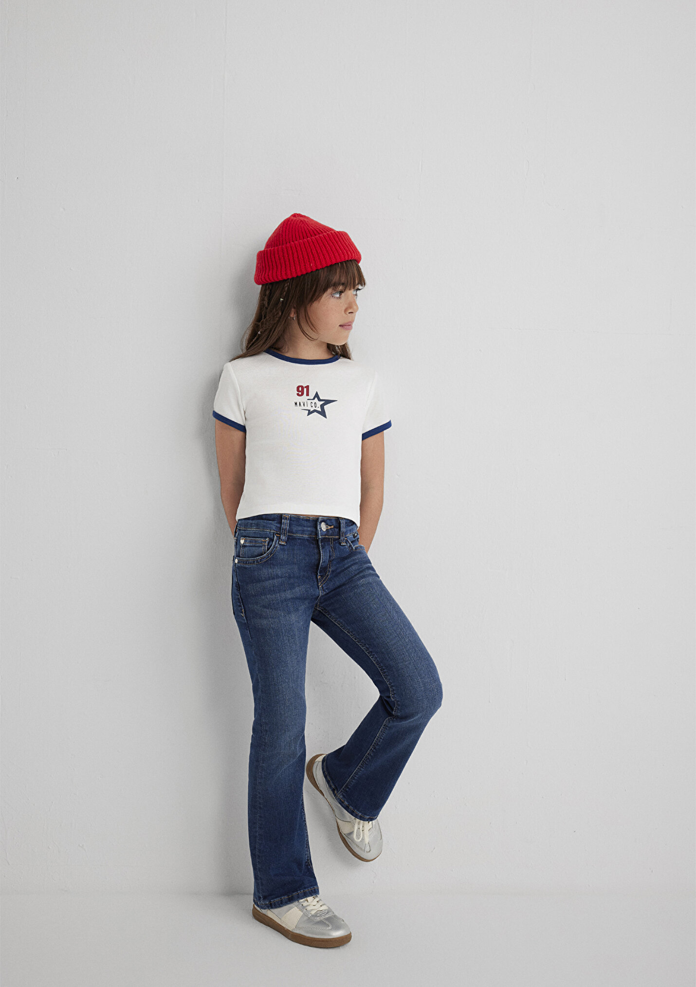 Kız Çocuk Dora Koyu Mavi Jean Pantolon