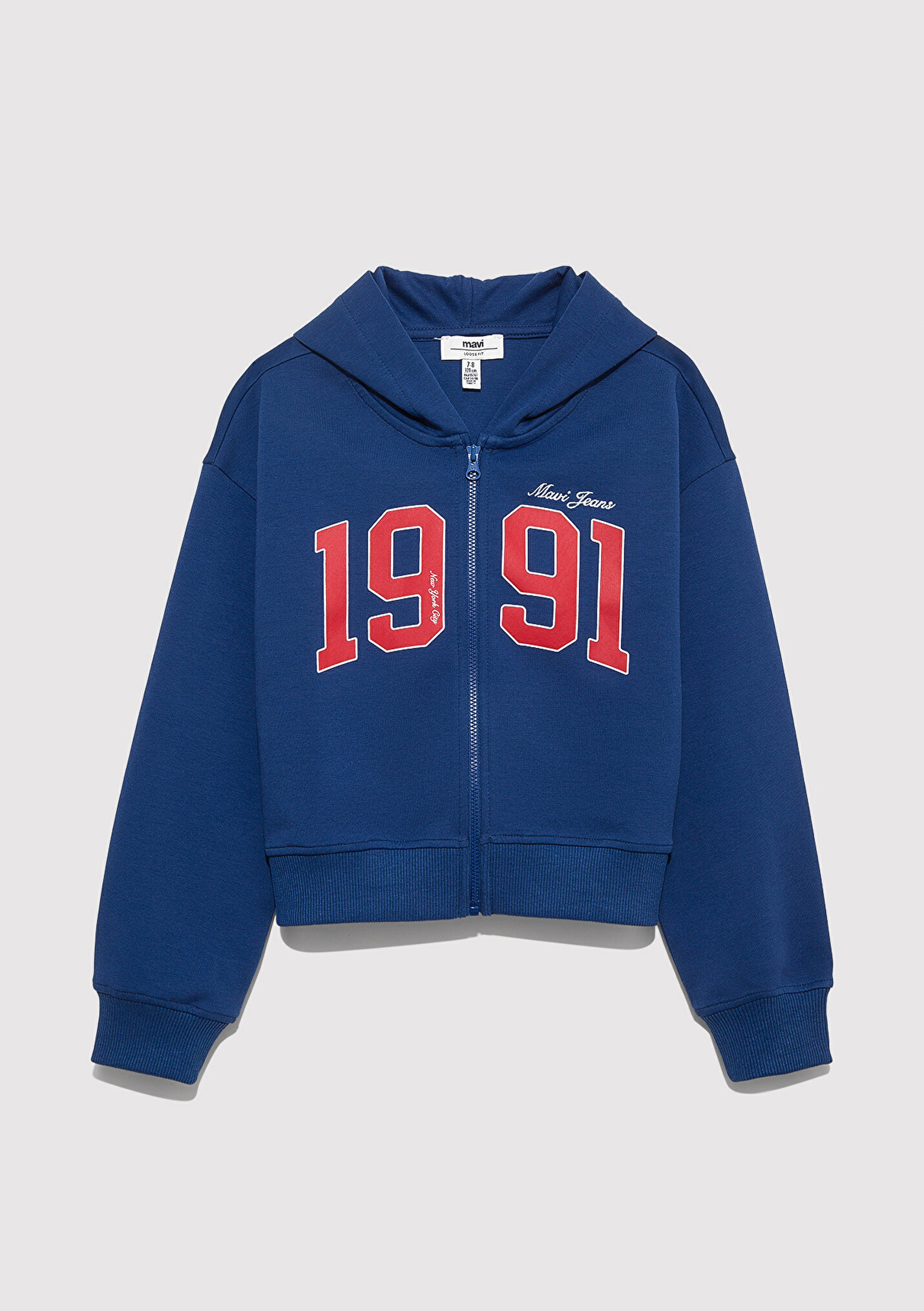 その他 0711-30 iz Outlet Kız Çocuk 1991 Baskılı Fermuarlı Sweatshirt
