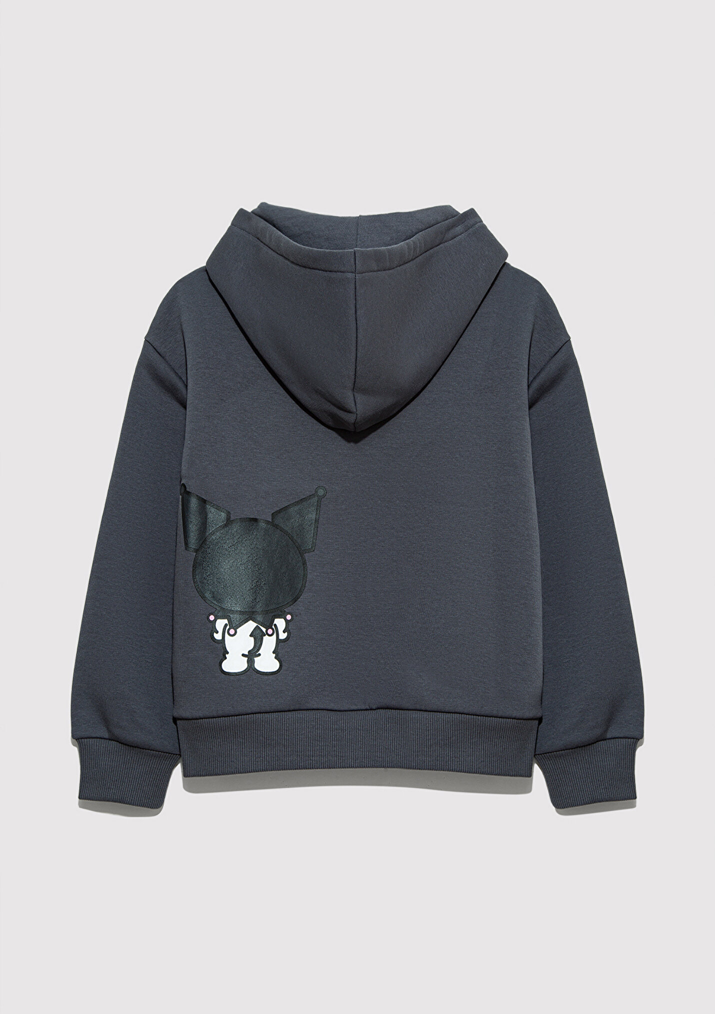 Kız Çocuk Kuromi Baskılı Fermuarlı Sweatshirt