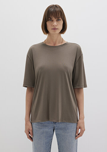 Outlet Kadın Soft-Premium Kahverengi (TENCEL™) Modal Karışımlı