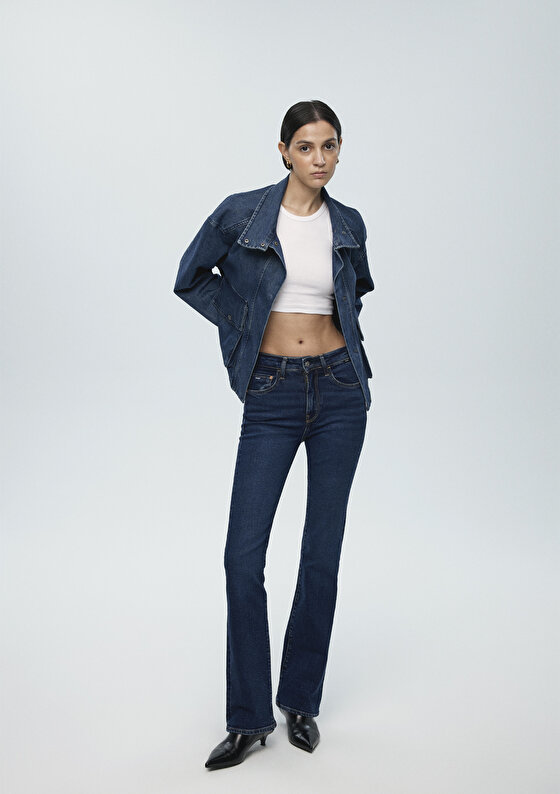 Maria Real Blue Derin Lacivert Jean Pantolon
