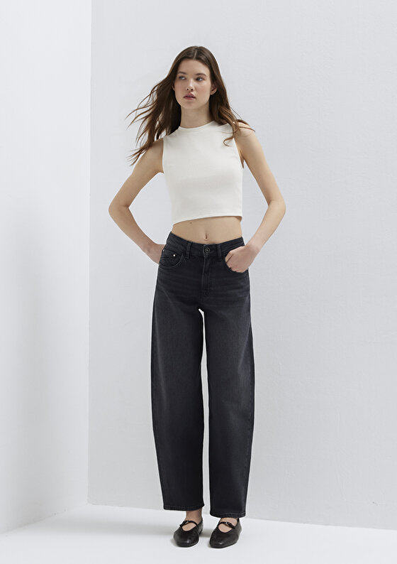 Tiya Iconic Antrasit Jean Pantolon