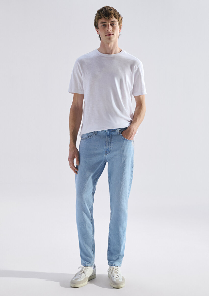 London Classic Denim Buz Mavisi Jean Pantolon - 0