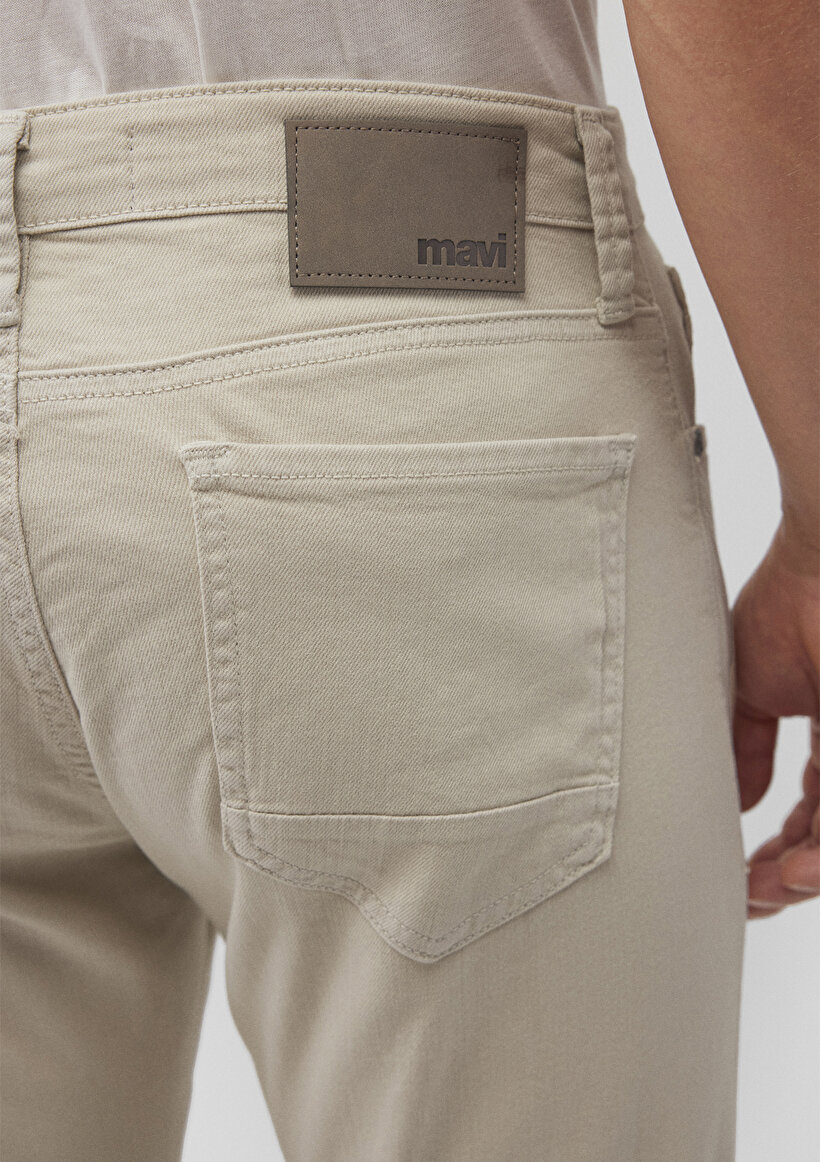 Marcus Toz Gri Comfort Gabardin Pantolon_6