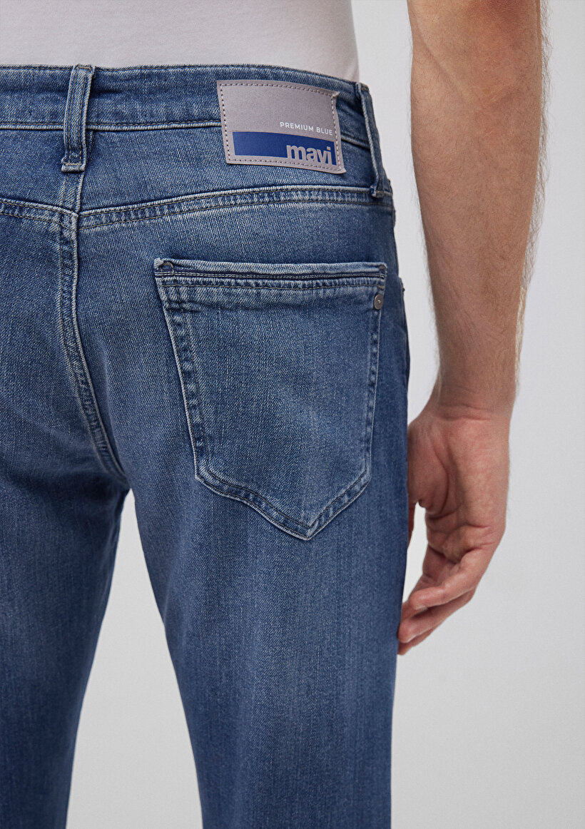 Martin Premium Blue Gölgeli Koyu Mavi Jean Pantolon_2