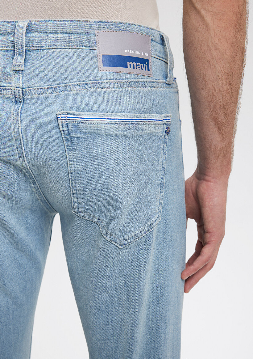 Jake Premium Blue Puslu Açık Mavi Jean Pantolon_6