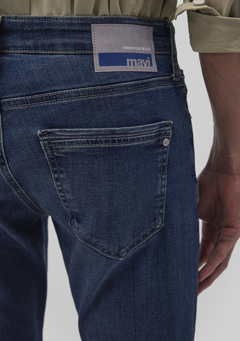 Jake Premium Blue Gölgeli Koyu Mavi Jean Pantolon_6