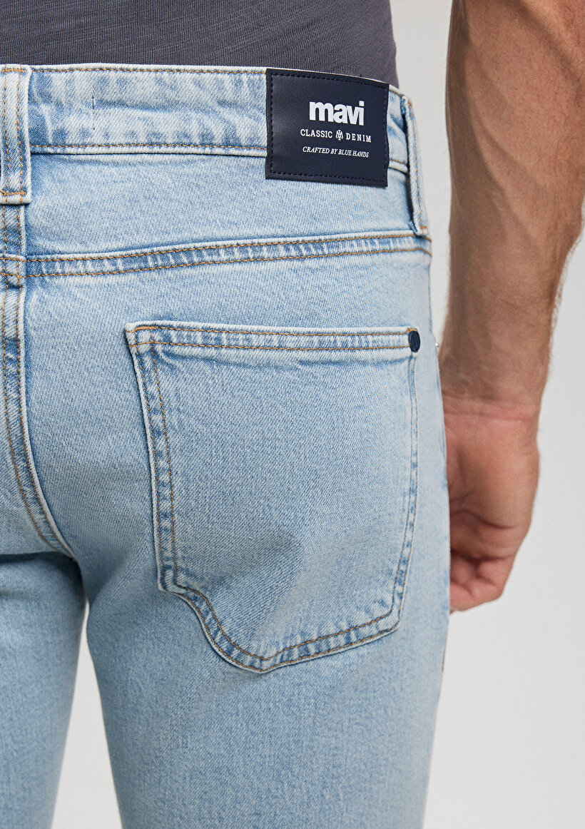 James Classic Denim Puslu Açık Mavi Jean Pantolon_6