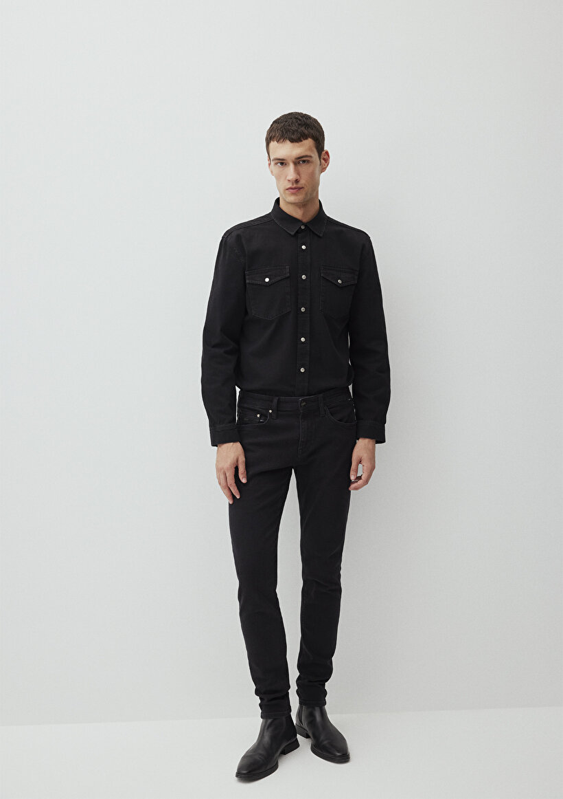 James Lux Black Antrasit Jean Pantolon_0