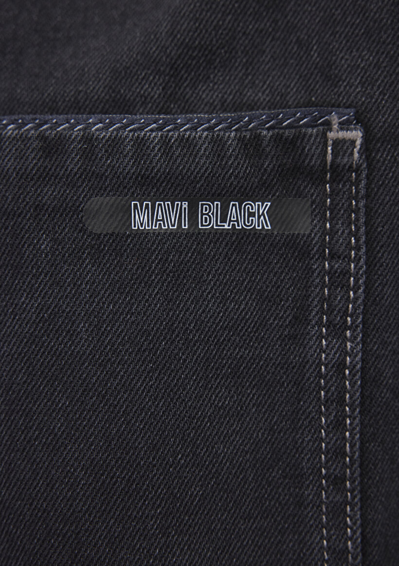 Aidan Mavi Black Antrasit Jean Gömlek_5