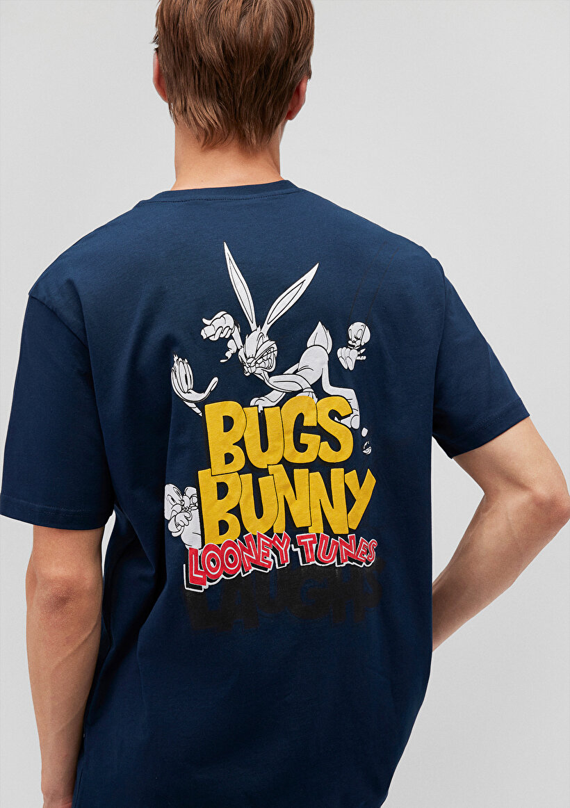 Bugs Bunny Baksılı Mavi Tişört