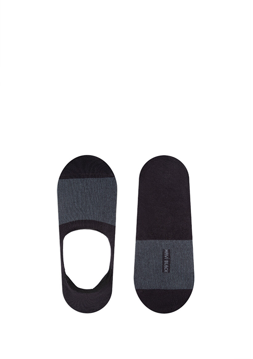 Siyah Babet Çorabı - 0