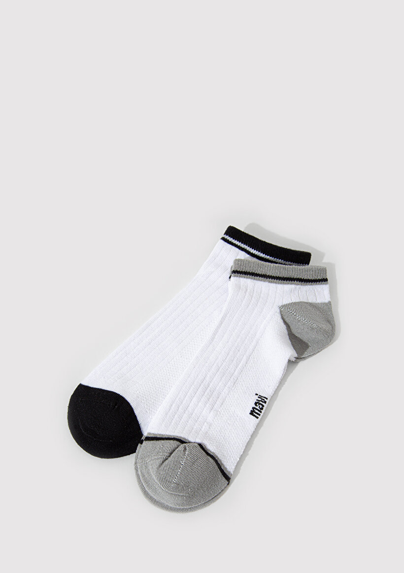 Beyaz Patik Çorap - 0
