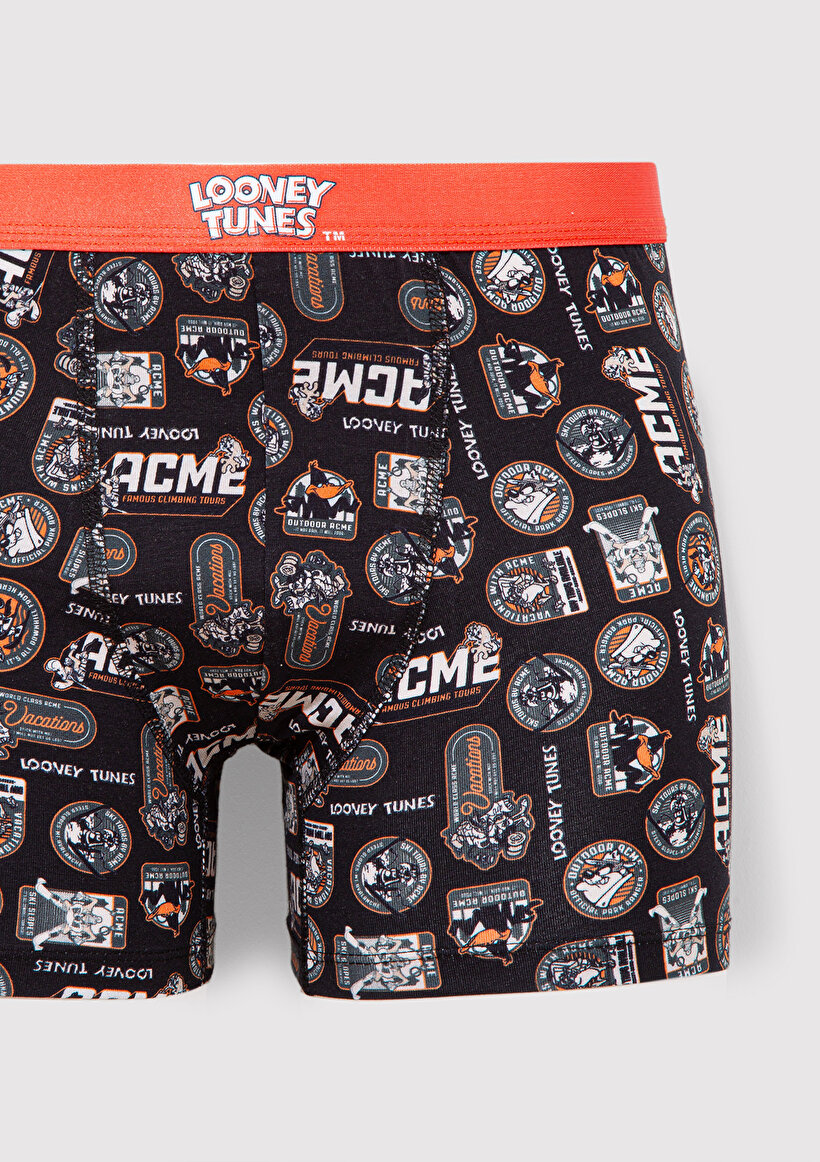 Looney Tunes Baskılı Siyah Boxer_1