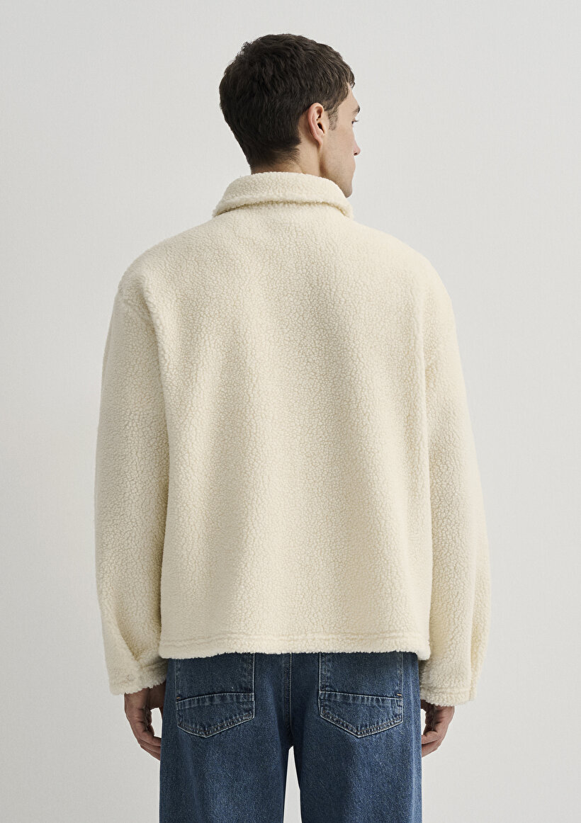 Ekru Sherpa Sweatshirt_4