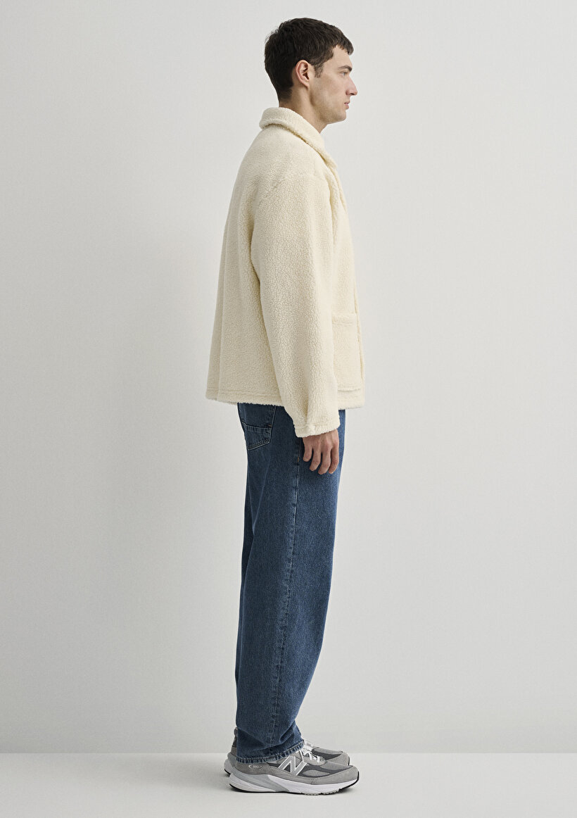 Ekru Sherpa Sweatshirt_5