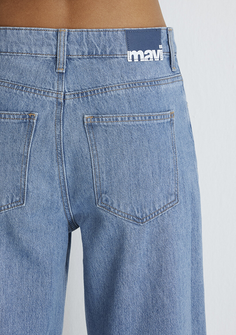 Malibu 90lar Vintage İndigo Mavisi Jean Pantolon_1